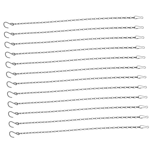 Supvox 12 Stück Teiliges Schwarze Metallketten mit Haken Verstellbare Robuste Eisenketten für Blumenampeln Pflanzenkörbe Vogelhäuser Laternen Windspiele Vintage Industrieller Stil Supvox 12 Stück Teiliges Schwarze Metallketten mit Haken Verstellbare Robuste Eisenketten für Blumenampeln Pflanzenkörbe Vogelhäuser Laternen Windspiele Vintage Industrieller Stil von Supvox