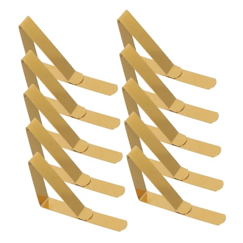 Supvox 12 Stück Verstellbare Tischdeckenklammern aus Edelstahl für Dicke Gartentische rutschfeste Tischtuchhalter für Outdoor Picknick Wetterbeständige Tischklammern Gold Supvox 12 Stück Verstellbare Tischdeckenklammern aus Edelstahl für Dicke Gartentische rutschfeste Tischtuchhalter für Outdoor Picknick Wetterbeständige Tischklammern Gold von Supvox
