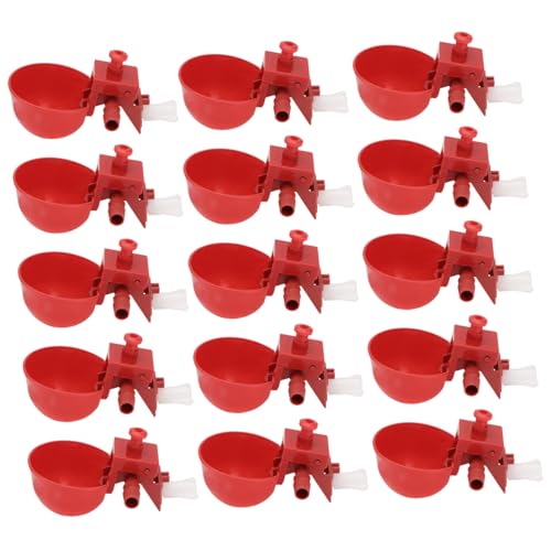 Supvox 15 Stück Teiliges Geflügel trinknapf Automatische Wasserversorgung Einstellbarer Durchfluss Robuster Trinknapf für Hühner und Tauben für Geflügelzucht zu Hause Zufällige Farbe Supvox 15 Stück Teiliges Geflügel trinknapf Automatische Wasserversorgung Einstellbarer Durchfluss Robuster Trinknapf für Hühner und Tauben für Geflügelzucht zu Hause Zufällige Farbe von Supvox