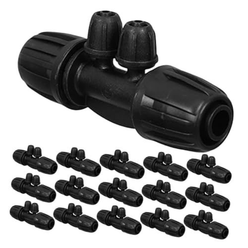 Supvox 16 Stück Teiliges Tropfbewässerungs Verriegelungs stachelanschlüssen Langlebige Vierwege verteiler für Garten Landwirtschaftsbewässerung Wetterbeständige Rohrverbinder Schwarz Supvox 16 Stück Teiliges Tropfbewässerungs Verriegelungs stachelanschlüssen Langlebige Vierwege verteiler für Garten Landwirtschaftsbewässerung Wetterbeständige Rohrverbinder Schwarz von Supvox