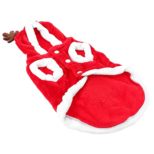 Supvox 1Stk Hundeweihnachtskleidung Weihnachtskatze Alter Mann kostüm Weihnachts hundepullover Dog Christmas Costume Kleider Weihnachtsmann-Kostüm Weihnachtskleidung für Haustiere Elch von Supvox