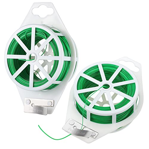 Supvox 2 Rollen Zwei Pflanzenbindebänder mit Cutter Grüne Gartenbindeschnur für Kletterpflanzen Stabile Unterstützung für Äste und Drähte Einfach zu Handhaben und Langlebig Supvox 2 Rollen Zwei Pflanzenbindebänder mit Cutter Grüne Gartenbindeschnur für Kletterpflanzen Stabile Unterstützung für Äste und Drähte Einfach zu Handhaben und Langlebig von Supvox
