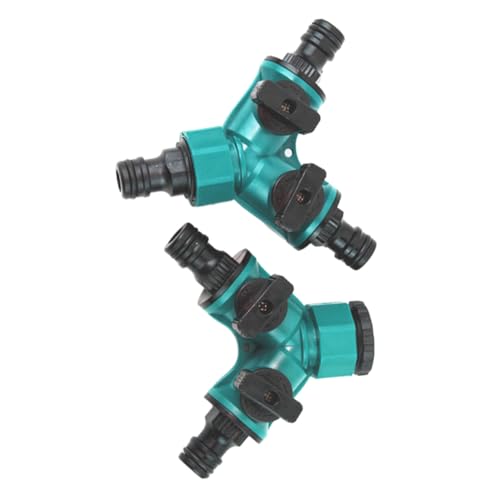 Supvox 2 STÜCK Garten Wasserhahn Adapter Y Förmiger Kunststoff Schlauchverbinder mit Absperrventil Fach Verteiler für Waschpistole und Gartenschlauchanschluss Tropfsicher Einfache Supvox 2 STÜCK Garten Wasserhahn Adapter Y Förmiger Kunststoff Schlauchverbinder mit Absperrventil Fach Verteiler für Waschpistole und Gartenschlauchanschluss Tropfsicher Einfache von Supvox