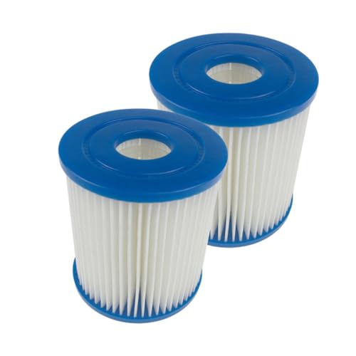Supvox 2 STÜCK Spa Filter Ersatzkartusche für Aufblasbare Pools Mikrofeines Filtersystem Einfach zu Reinigen und Sicher Kompatibel mit Bestway I Sorgt für Klares und Sauberes Wasser von Supvox