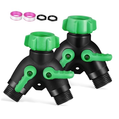 Supvox 2 Sätze Garten Schlauch Verteiler Robuste Y Splitter mit Individuellen Ventilen für Einfache Wasserflusskontrolle für Gartenbewässerung Autowaschen Supvox 2 Sätze Garten Schlauch Verteiler Robuste Y Splitter mit Individuellen Ventilen für Einfache Wasserflusskontrolle für Gartenbewässerung Autowaschen von Supvox
