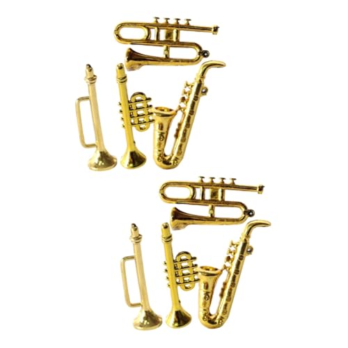 Supvox 2 Sätze Miniatur Musikinstrumente Für Puppenhaus Teiliges Dekorationsset Mit Saxophon Trompete Und Realistische Modelle Für Kreative Mini 4 Stücke * 2 Supvox 2 Sätze Miniatur Musikinstrumente Für Puppenhaus Teiliges Dekorationsset Mit Saxophon Trompete Und Realistische Modelle Für Kreative Mini 4 Stücke * 2 von Supvox