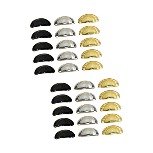 Supvox 2 Sätze Puppenhaus Griffe Für Türen Schränke Gold Silber Schwarz DIY Miniaturknöpfe Für Realistische Puppenhaus Möbel Zubehör 15 Stück * 2 Supvox 2 Sätze Puppenhaus Griffe Für Türen Schränke Gold Silber Schwarz DIY Miniaturknöpfe Für Realistische Puppenhaus Möbel Zubehör 15 Stück * 2 von Supvox