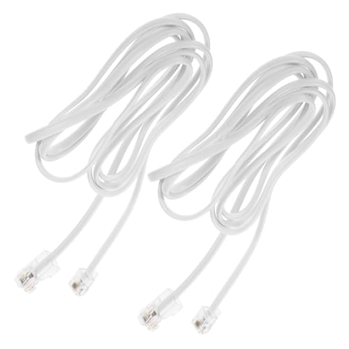 Supvox 2 Stück Adapter PC Telefonkabel für Stabile Signalübertragung und Einfache Verbindung für Router und Weiß Supvox 2 Stück Adapter PC Telefonkabel für Stabile Signalübertragung und Einfache Verbindung für Router und Weiß von Supvox