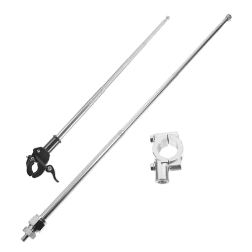 Supvox 2 Stück Ausziehbare Motorrad Fahrradflaggenhalter Höhenverstellbar Schwerlastfähiger Fahnenmast Kompatibel für Mountain Straßenräder Leichtes Robustes Outdoor-zubehör von Supvox
