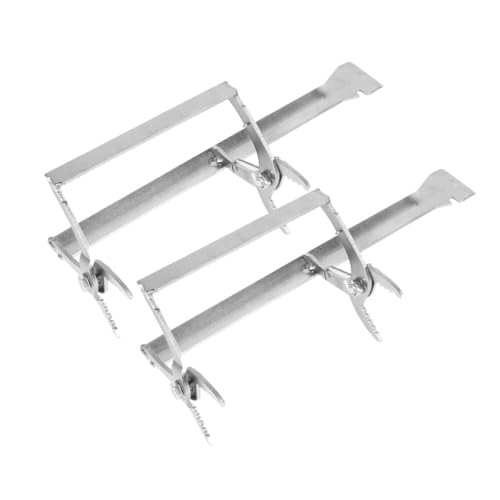 Supvox 2 Stück Beekeeping Rahmenhalter mit Integriertem Metallschaber Multifunktionaler Rahmen Greifer und Imker Werkzeug für Präzises Honigwaben Lösen Robustes Metall Geeignet für Profi von Supvox