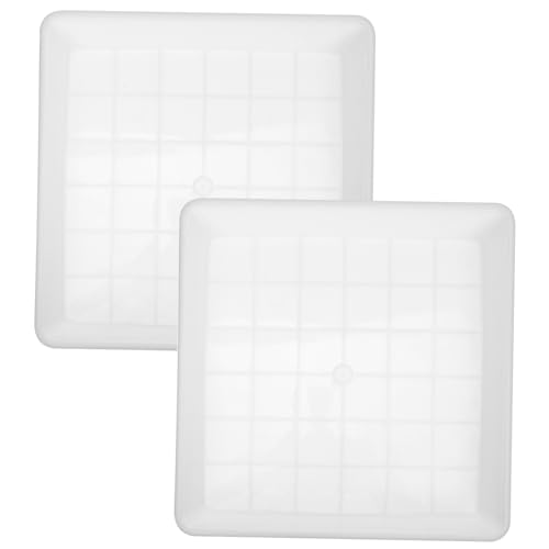 Supvox 2 Stück Blumentopf Untersetzer Eintopfen Blumentopf Für Den Innenbereich Quadratisch Für Den Garten Groß Klein Pflanzschalen Für Töpfe Abfluss Rechteckig Wasserschalen von Supvox