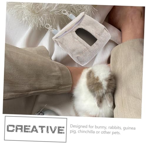 Supvox 2 Stück Futterbeutel für Meerschweinchen Kleintier Futterbeutel mit Fenster Design Großes Fassungsvermögen zum Aufhängen im Käfig Praktisch für Kaninchen und Kleine Nager von Supvox