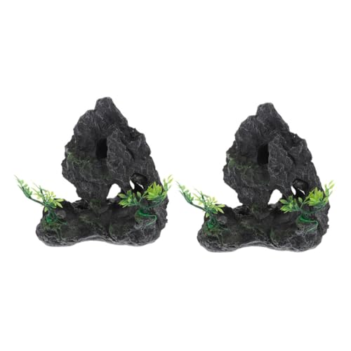 Supvox 2 Stück Große Aquarium Dekorationen aus Resin Künstliche Felslandschaft für Aquarien Fischverstecke und Pavillon Ornamente Supvox 2 Stück Große Aquarium Dekorationen aus Resin Künstliche Felslandschaft für Aquarien Fischverstecke und Pavillon Ornamente von Supvox