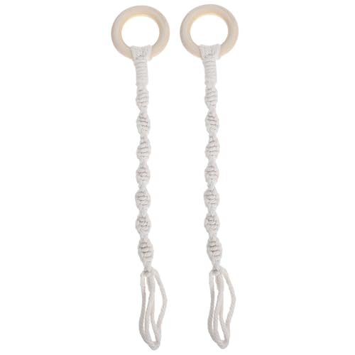 Supvox 2 Stück Handgefertigte Boho Macrame Blumenampel Verlängerung Baumwollseil Aufhängung für Innen und Außenbereich für Kleine Räume von Supvox