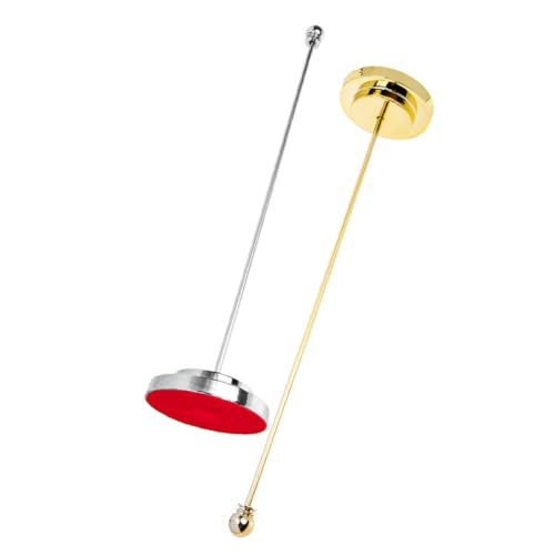 Supvox 2 Stück Metall flaggenhalter Stabile Tischfahnenhalter aus Robustem Eisen für Schreibtisch Dekoration Büro und Zuhause Geeignet Gold Silber von Supvox