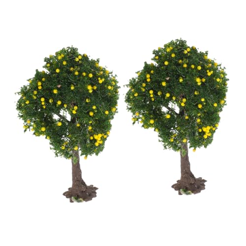 Supvox 2 Stück Mikrolandschaftsmodellbaum Landschaftsbäume Modellbäume Architektur Bäume Sandtischdekor Mini Gefälschte Bäume Mini -bäume Mini-zugbaum Landschaftsbaum Eisendraht Grün von Supvox