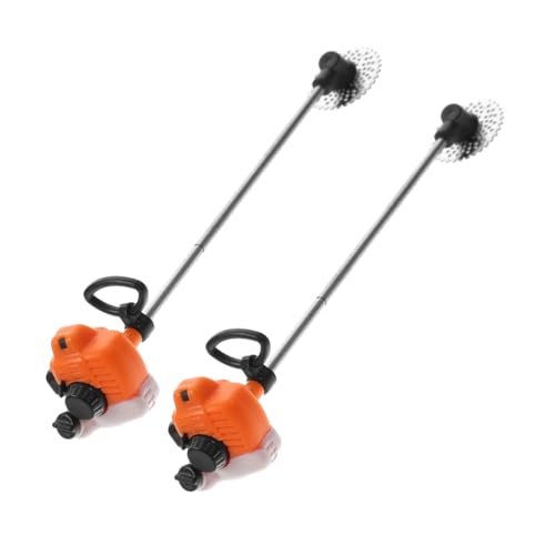Supvox 2 Stück Mini Rasenmäher Modell Miniatur Rasenmäher Miniatur Möbelmodell Puppenhaus Werkzeug Rasenmäher Rasenmäher Miniatur Gartendekoration Mini Mäher PVC Gelb von Supvox
