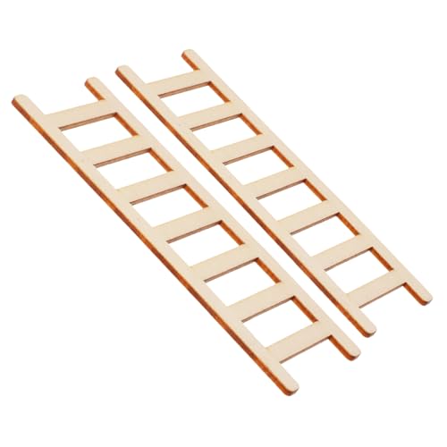 Supvox 2 Stück Miniatur Holzleiter Naturfarbene Puppenhaus Deko Realistische Mini Leiter für Feengarten und Langlebig Glatte Oberfläche Leicht und Platzsparend Supvox 2 Stück Miniatur Holzleiter Naturfarbene Puppenhaus Deko Realistische Mini Leiter für Feengarten und Langlebig Glatte Oberfläche Leicht und Platzsparend von Supvox