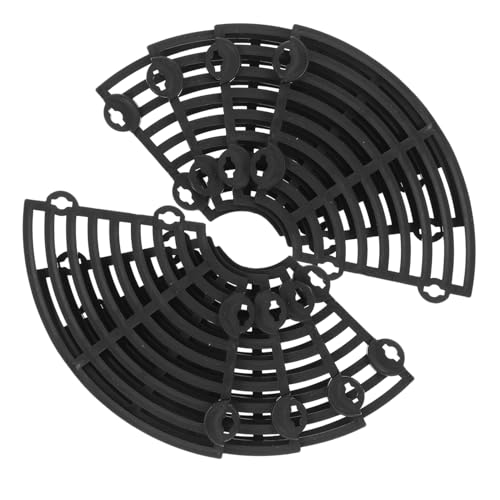Supvox 2 Stück Pflanztopf Abdeckungen aus Glattem Burrfreiem Schützende Blumentopf Gitter gegen Tier und Kinderschäden Zuschneidbar Ø Schwarz für Garten und Pflanzkübel von Supvox