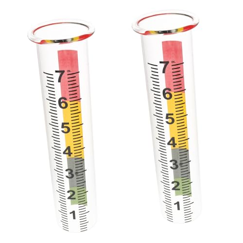 Supvox 2 Stück Regenmessrohr Regenmessgeräte Regenmesser mit klarer Garten regenwasserzähler Niederschlagsmesser Regenmesser für Garten frostdicht Regenmesser für das Außendeck Glas Supvox 2 Stück Regenmessrohr Regenmessgeräte Regenmesser mit klarer Garten regenwasserzähler Niederschlagsmesser Regenmesser für Garten frostdicht Regenmesser für das Außendeck Glas von Supvox