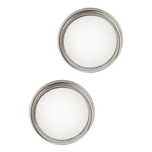 Supvox 2 Stück Sprossendeckel für Einmachgläser Siebdeckel für Sprossengläser Kompatibel mit Breiten Mason Gläsern für Alfalfa Brokkoli und Supvox 2 Stück Sprossendeckel für Einmachgläser Siebdeckel für Sprossengläser Kompatibel mit Breiten Mason Gläsern für Alfalfa Brokkoli und von Supvox