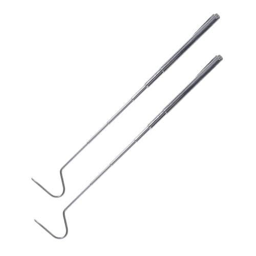 Supvox 2 Stück Teiliges Ausziehbare Schlangenhaken aus Edelstahl Robustes Reptilienfangwerkzeug mit Ergonomischem Griff Sicherer Greifmechanismus für Schlangenfänger und Supvox 2 Stück Teiliges Ausziehbare Schlangenhaken aus Edelstahl Robustes Reptilienfangwerkzeug mit Ergonomischem Griff Sicherer Greifmechanismus für Schlangenfänger und von Supvox
