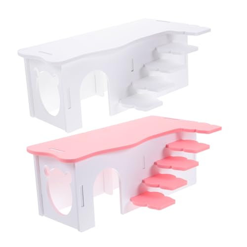 Supvox 2 Stück Teiliges Nagerversteck aus Robustem PVC mit Leiter Hamsterhaus und Meerschweinchen Spielplatz Rutschfestes Versteck zum Klettern und Ausruhen für Kleine Kleintiere Wie Supvox 2 Stück Teiliges Nagerversteck aus Robustem PVC mit Leiter Hamsterhaus und Meerschweinchen Spielplatz Rutschfestes Versteck zum Klettern und Ausruhen für Kleine Kleintiere Wie von Supvox