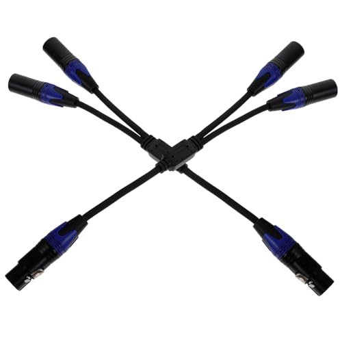 Supvox 2 Stück Xlr Splitter Kabel Männlich Weiblich Pin Mikrofonkabel für Professionelle Audioanwendungen Schule Konferenzraum und Aufnahmen Supvox 2 Stück Xlr Splitter Kabel Männlich Weiblich Pin Mikrofonkabel für Professionelle Audioanwendungen Schule Konferenzraum und Aufnahmen von Supvox