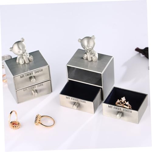 Supvox 2 Stück Zahnbehälter Metall Aufbewahrungsbox für Milchzähne Jungen Mädchen Erinnerungsbox Langlebig Praktisch Geschenk zur Geburt Supvox 2 Stück Zahnbehälter Metall Aufbewahrungsbox für Milchzähne Jungen Mädchen Erinnerungsbox Langlebig Praktisch Geschenk zur Geburt von Supvox