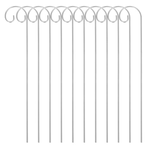 Supvox 20 Stück Schäferhaken Für Den Außenbereich, Hoher Gartenstecker, Metallschild, Blumen-picks Für Blumenarrangements, Hängepflanzen, Laternen Supvox 20 Stück Schäferhaken Für Den Außenbereich, Hoher Gartenstecker, Metallschild, Blumen-picks Für Blumenarrangements, Hängepflanzen, Laternen von Supvox