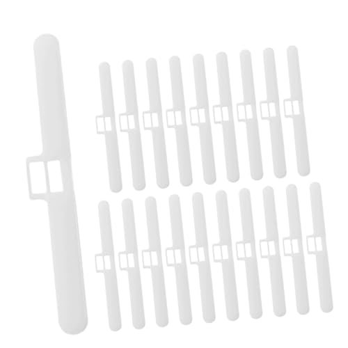 Supvox 20Stücke Vertikaljalousien Lamellenhalter Doppelloch Aufhänger für Einfache und Sichere Befestigung Geeignet für Vertikaljalousien für Wohnräume Büros und Küchen von Supvox