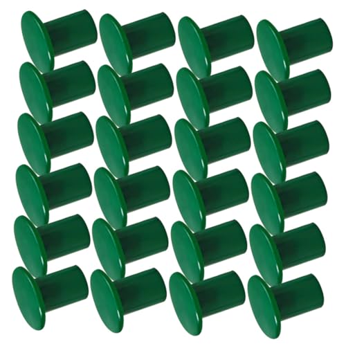 Supvox 24 Stück Outdoor -bambuspol -schutzabdeckung Gartenrose -endkappen Zuckerrohr-stützkappen Polspitzenkappe Gartenrohrkappen Sicherheits Topper Baumstammwächter Grün von Supvox