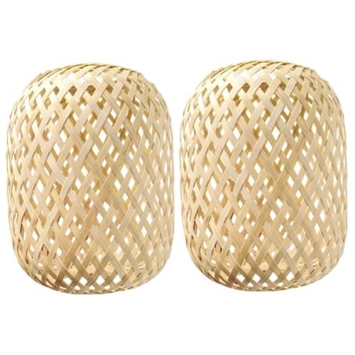 Supvox 2St Bambuslaterne DIY Laterne bürodeko Bambusmaterial Laterne Wohnkultur Laterne Shop Dekoration Laternen Miniatur Bastellaterne aus Bambus Laternen-Ornament gewebtes Laternendekor von Supvox