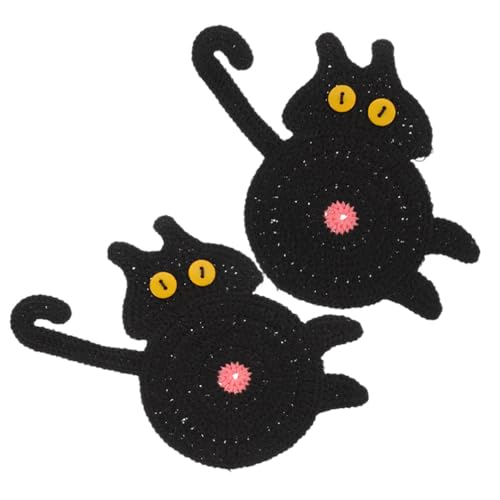 Supvox 2st Gestrickter Untersetzer Mit Katze Gewebte Untersetzer Kaffeeuntersetzer Häkeluntersetzer Untersetzer Für Tassen Untersetzer Aus Baumwolle Kaffetisch Karikatur Stricken Supvox 2st Gestrickter Untersetzer Mit Katze Gewebte Untersetzer Kaffeeuntersetzer Häkeluntersetzer Untersetzer Für Tassen Untersetzer Aus Baumwolle Kaffetisch Karikatur Stricken von Supvox