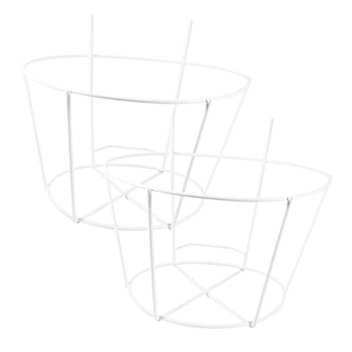 Supvox 2stücke Hängender Blumentopfhalter Aus Eisen Pflanzgefäß-Halterung Für Balkon Garten Und Fensterbank Kreatives Dekoratives Design Für Platzsparende Pflanzenarrangements von Supvox