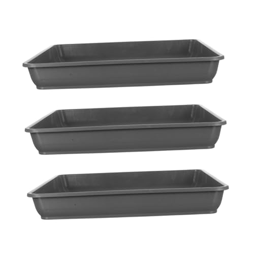 Supvox 3 Stück Pflanzenteller Robustem Kunststoff Blumenuntersetzer für Außen Wasserfang für Blumenkübel Wetterfest für Sukkulenten Bonsai von Supvox