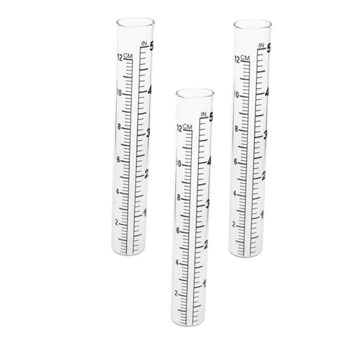 Supvox 3 Stück Regenmesser Ersatzglasröhren Wetterfeste Präzise Messröhren für Regenwassermessung im Garten Robustes Klares Glas Installieren für Außenbereiche Supvox 3 Stück Regenmesser Ersatzglasröhren Wetterfeste Präzise Messröhren für Regenwassermessung im Garten Robustes Klares Glas Installieren für Außenbereiche von Supvox