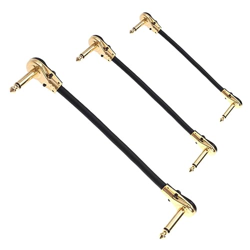 Supvox 3 Stück Teiliges Gitarren Effektgerät Audiokabel Flachstecker für Gitarre Bass Verstärkerkabel Langlebig Schadstofffrei Supvox 3 Stück Teiliges Gitarren Effektgerät Audiokabel Flachstecker für Gitarre Bass Verstärkerkabel Langlebig Schadstofffrei von Supvox