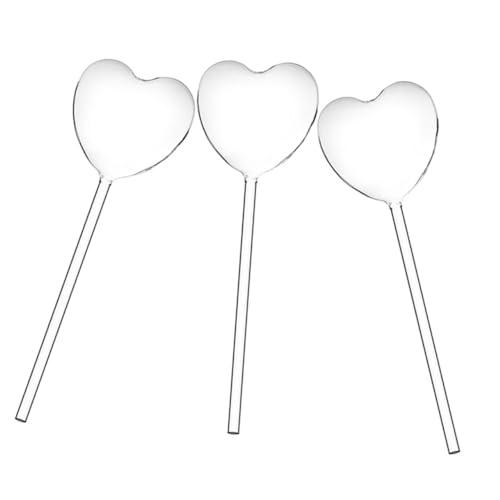 Supvox 3 Stück Teiliges Selbstbewässerndes Glas wasserspender Herzförmige Pflanzengießhilfe für Zimmer Gartenpflanzen Transparente Tropfbewässerung für Topfpflanzen Praktisch und Supvox 3 Stück Teiliges Selbstbewässerndes Glas wasserspender Herzförmige Pflanzengießhilfe für Zimmer Gartenpflanzen Transparente Tropfbewässerung für Topfpflanzen Praktisch und von Supvox