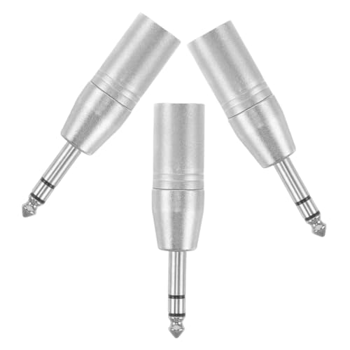 Supvox 3 Stück Trs zu Xlr Männlich Audioadapter aus Zinklegierung Hochwertige Stereoübertragung für Mischpulte Studio und Live Events Supvox 3 Stück Trs zu Xlr Männlich Audioadapter aus Zinklegierung Hochwertige Stereoübertragung für Mischpulte Studio und Live Events von Supvox