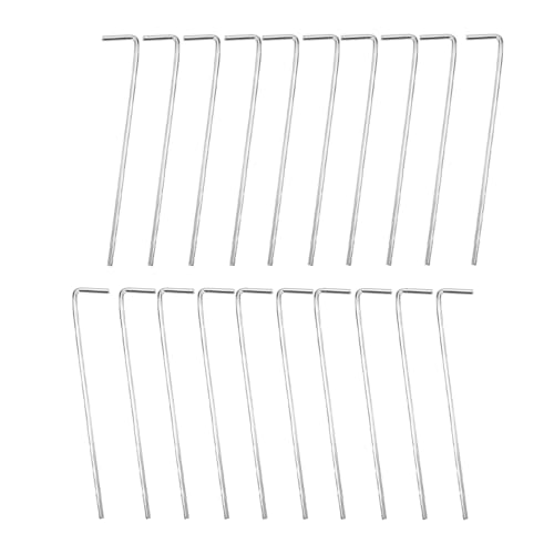 Supvox 32 Stück Teiliges Zeltpflock Robustem Eisen Zeltheringe für Camping Markisen und Pavillons Sturmsichere Bodenanker für Garten und Outdoor aktivitäten Leicht Tragbar und Einfach zu von Supvox