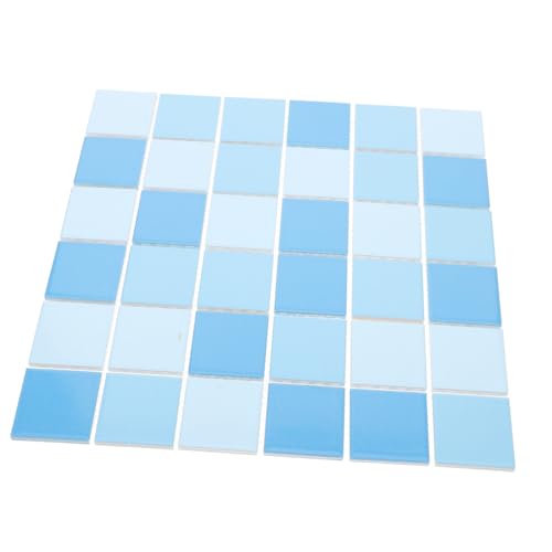 Supvox 36 Stück Teiliges Keramik mosaikfliesen Küche und Schwimmbad Farbintensiv Nahtlos Langlebig als Backsplash und Badfliesen Modernes Design Einfache Anwendung von Supvox