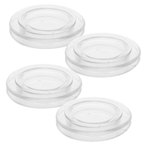 Supvox 4 Sätze Transparentes Flexibles Tischschirmlochring Teilig mit Kappen Kompakte Schützend gegen Kratzer und Wackeln Geeignet für Gartentische und Windige Balkone Einfache von Supvox