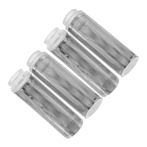 Supvox 4 Stück Edelstahl Aquarium Einlassschutz mit Variablen Innendurchmessern Robustes Filter Mesh für Garnelen Fischschutz Einfache Befestigung für Verschiedene Aquarienarten von Supvox