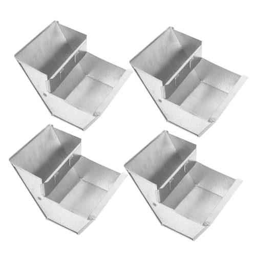 Supvox 4stücke Metall-Kaninchen-futterspender Für Draußen Futterspender Für Kleintiere Hühnerkäfig-futterspender Frettchen-futterspender Hühnerfutterbehälter Für Kleine Haustiere von Supvox