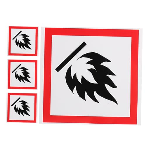 Supvox 4 Stück Selbstklebende Sicherheitslabels für Mülltonnen Warnhinweise zur Brandgefahr für Parks und Plätze Wetterfest und Auffällig Supvox 4 Stück Selbstklebende Sicherheitslabels für Mülltonnen Warnhinweise zur Brandgefahr für Parks und Plätze Wetterfest und Auffällig von Supvox