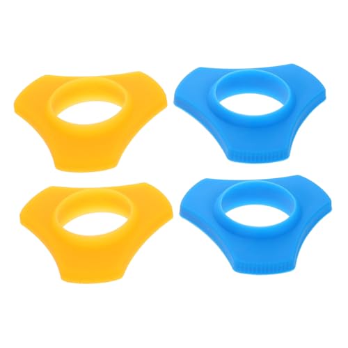 Supvox 4 Stück Silikon Mikrofon Ringe Triangular Design für Stabilen Halt Mikrofon Zubehör für Handmikrofone Rutschfest Langlebig und Stoßfest Auftritte und Aufnahmen von Supvox