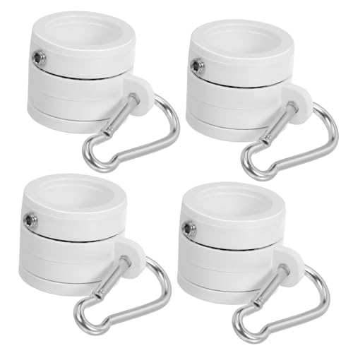 Supvox 4 Stück Teiliges Set Fahnenmast Halterung mit Drehbaren Ringen Kompatibel mit Durchmesser für Gartendekoration Winddicht Supvox 4 Stück Teiliges Set Fahnenmast Halterung mit Drehbaren Ringen Kompatibel mit Durchmesser für Gartendekoration Winddicht von Supvox