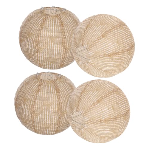 Supvox 4 Stück Teiliges Vintage Rundes Leinen Laternen- Robuste Hängende Lampenschirme Vielseitige Hochzeit Geburtstag Weihnachtsdeko Wiederverwendbar Leicht und Strapazierfähig Einfache Supvox 4 Stück Teiliges Vintage Rundes Leinen Laternen- Robuste Hängende Lampenschirme Vielseitige Hochzeit Geburtstag Weihnachtsdeko Wiederverwendbar Leicht und Strapazierfähig Einfache von Supvox