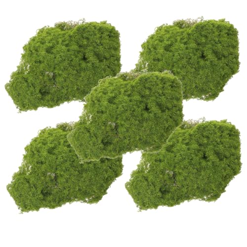 Supvox 5 Stück Bastelmoos Dekoration Künstliche Moosfelsen Bonsai Moosblock Dekoratives Moos Imitiertes Moosdekor Künstliche Moosblöcke Kleiner Moosblock Simulierter von Supvox